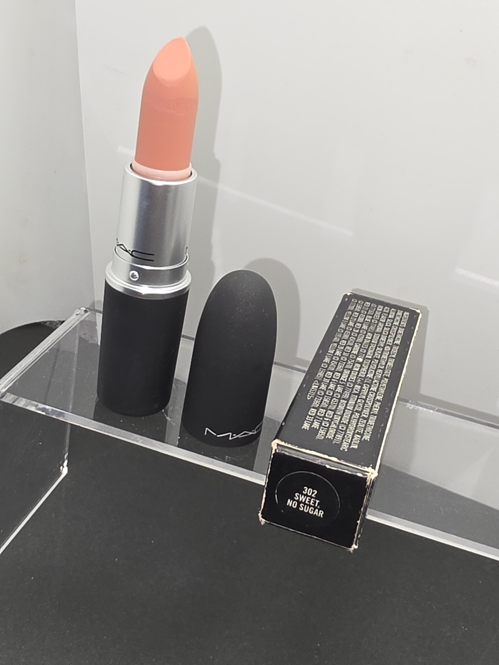 MAC Powder Kiss Lipstick- "Sweet No Sugar" **ORIG FORMULA!*RARE SHADE!*